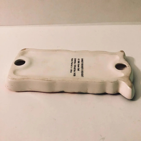 1996  Karen Bell Sweet Bessies Bouquet Cow Flowers Wall Hanging Giftcraft - Picture 8 of 15